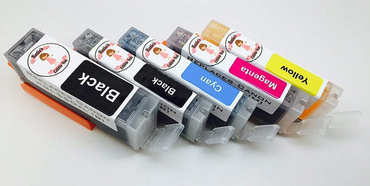 Katies Edible Ink Cartridge XL Capacity 550/551 Set Compatible With Canon IP7250 MG5450 MG5550 MG5650 MG6350 iX6850 MX925