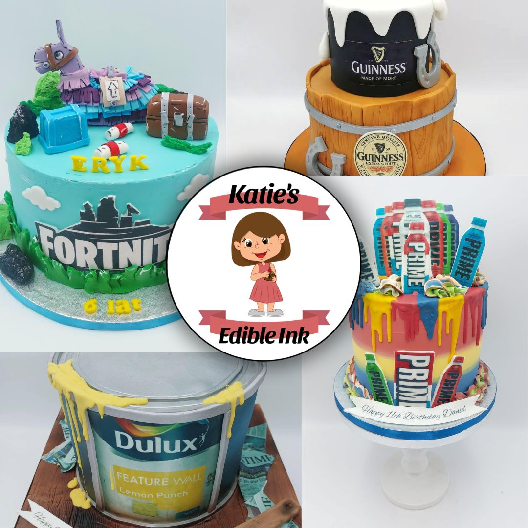 Katies Edible Ink Ready To Use Cartridges Filled Set Compatible with Canon Pixma TS705 TS705a Printers PG-580 CLI-581 580/581